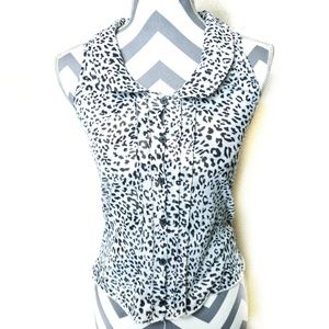 B&W Animal Print Shirt